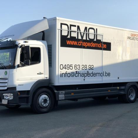 Belettering vrachtwagen